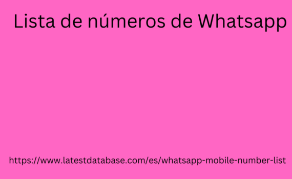 Lista de números de Whatsapp