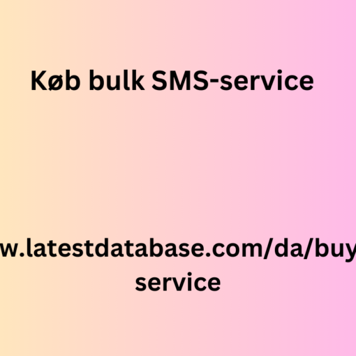 Køb bulk SMS-service