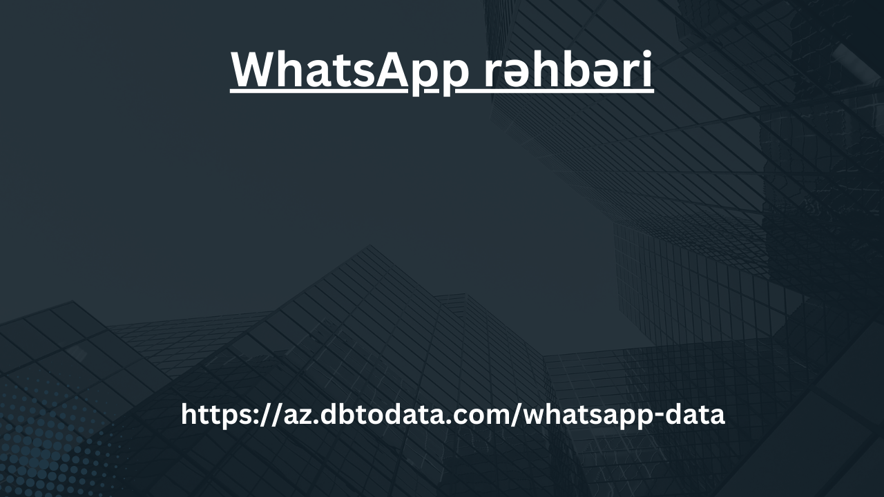 WhatsApp rəhbəri