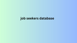 job seekers database