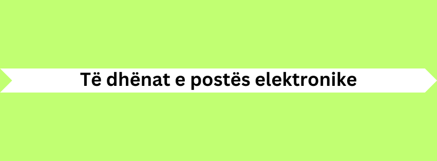 Të dhënat e postës elektronike