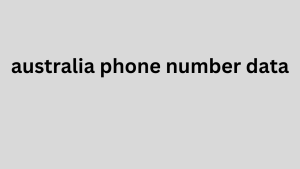 australia phone number data