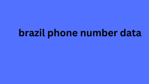 brazil phone number data