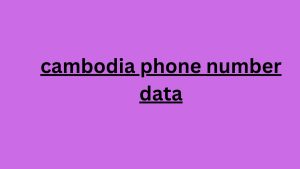 cambodia phone number data 