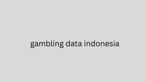 gambling data indonesia