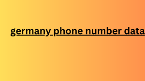 germany phone number data