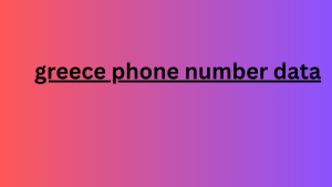 greece phone number data