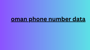 oman phone number data