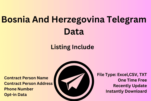 Bosnia and herzegovina telegram data