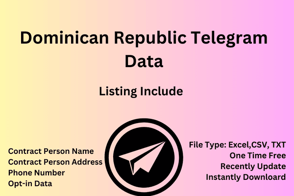 Dominican republic telegram data