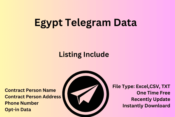 Egypt telegram data
