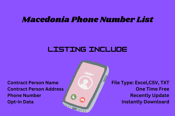 Macedonia phone number list