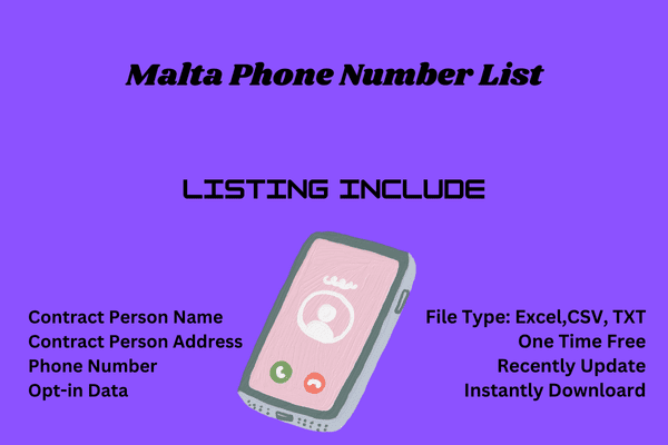 Malta phone number list