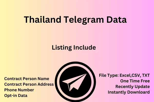 Thailand telegram data