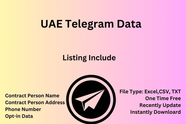 Uae telegram data